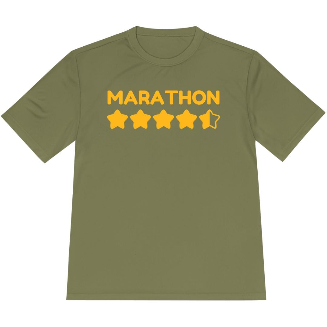 Printify T-Shirt Olive Drab Green / XS Marathon Star Score T-Shirt / Pro