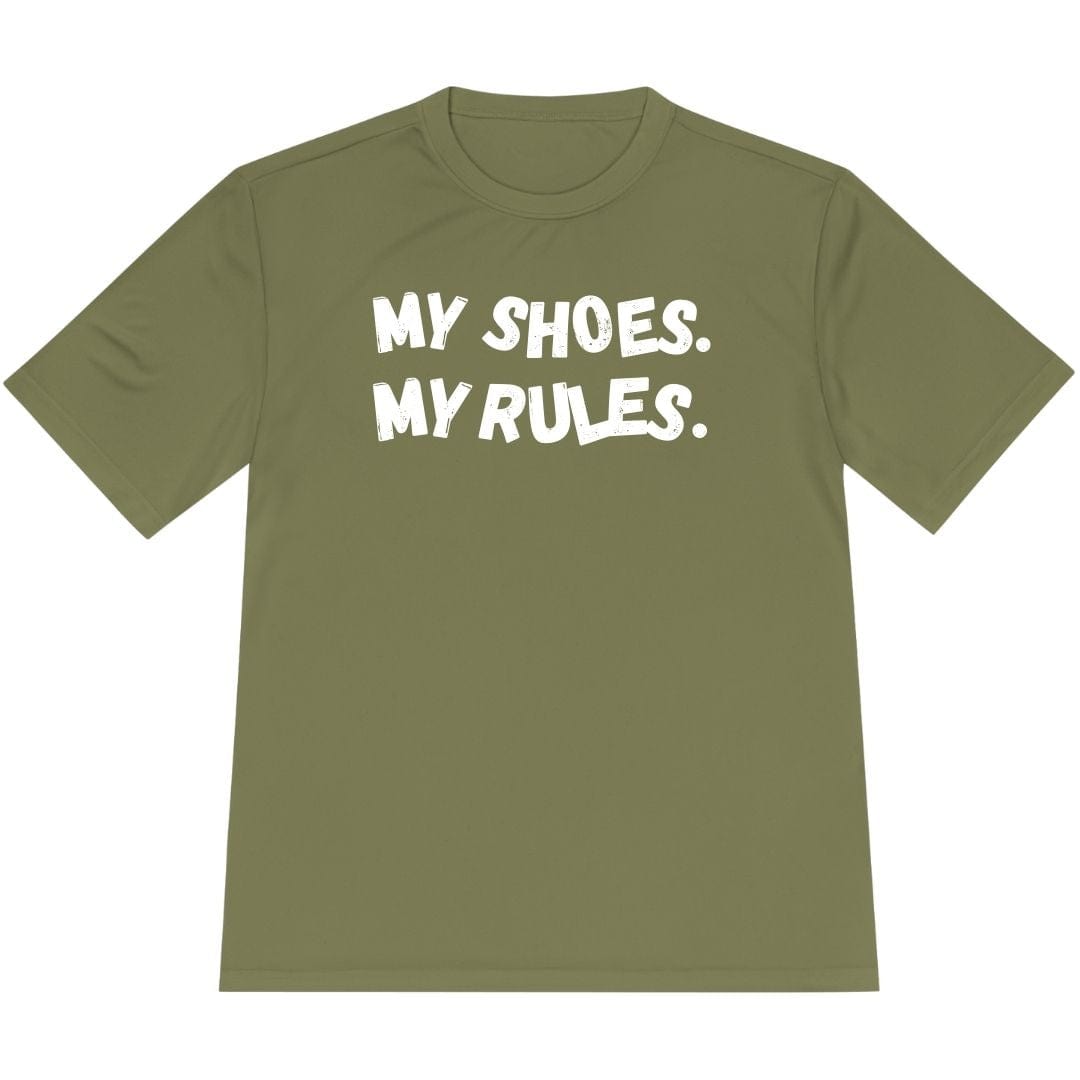 Printify T-Shirt Olive Drab Green / XS My Shoes My Rules T-Shirt / Pro