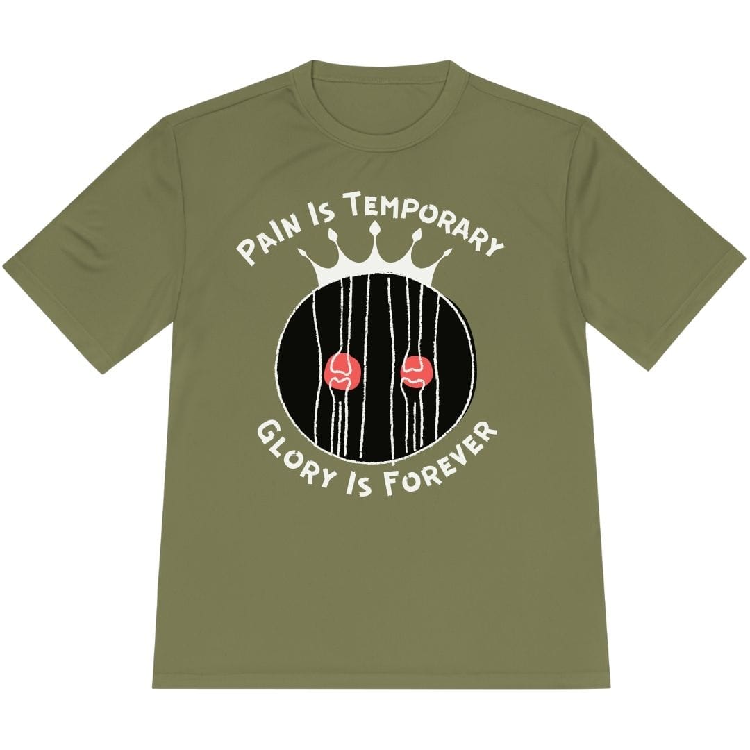 Printify T-Shirt Olive Drab Green / XS Pain Is Temporary Glory Is Forever T-Shirt / Pro