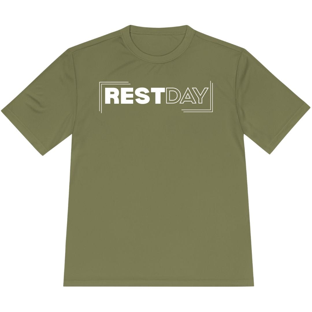 Printify T-Shirt Olive Drab Green / XS Rest Day T-Shirt / Pro