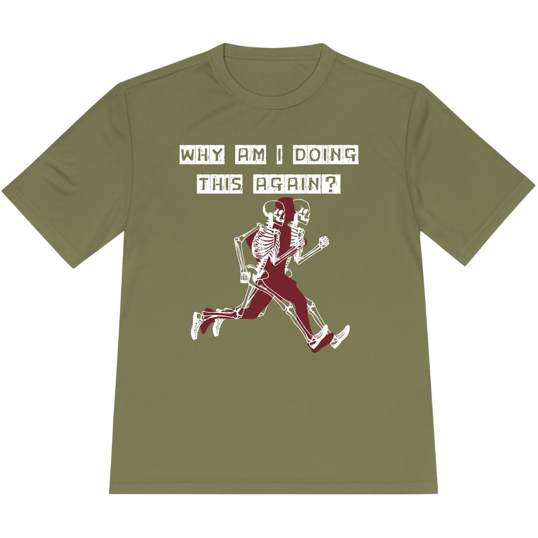 Printify T-Shirt Olive Drab Green / XS Run Again? T-Shirt / Pro