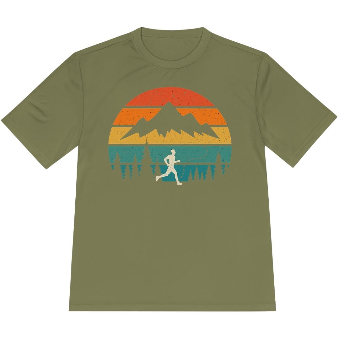 Printify T-Shirt Olive Drab Green / XS Run Wild -2- T-Shirt / Pro