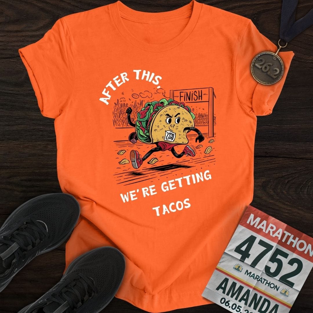 Printify T-Shirt Orange / S Getting Tacos T-Shirt