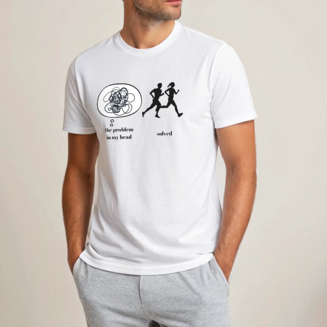 Printify T-Shirt Problem Solving Runner T-Shirt