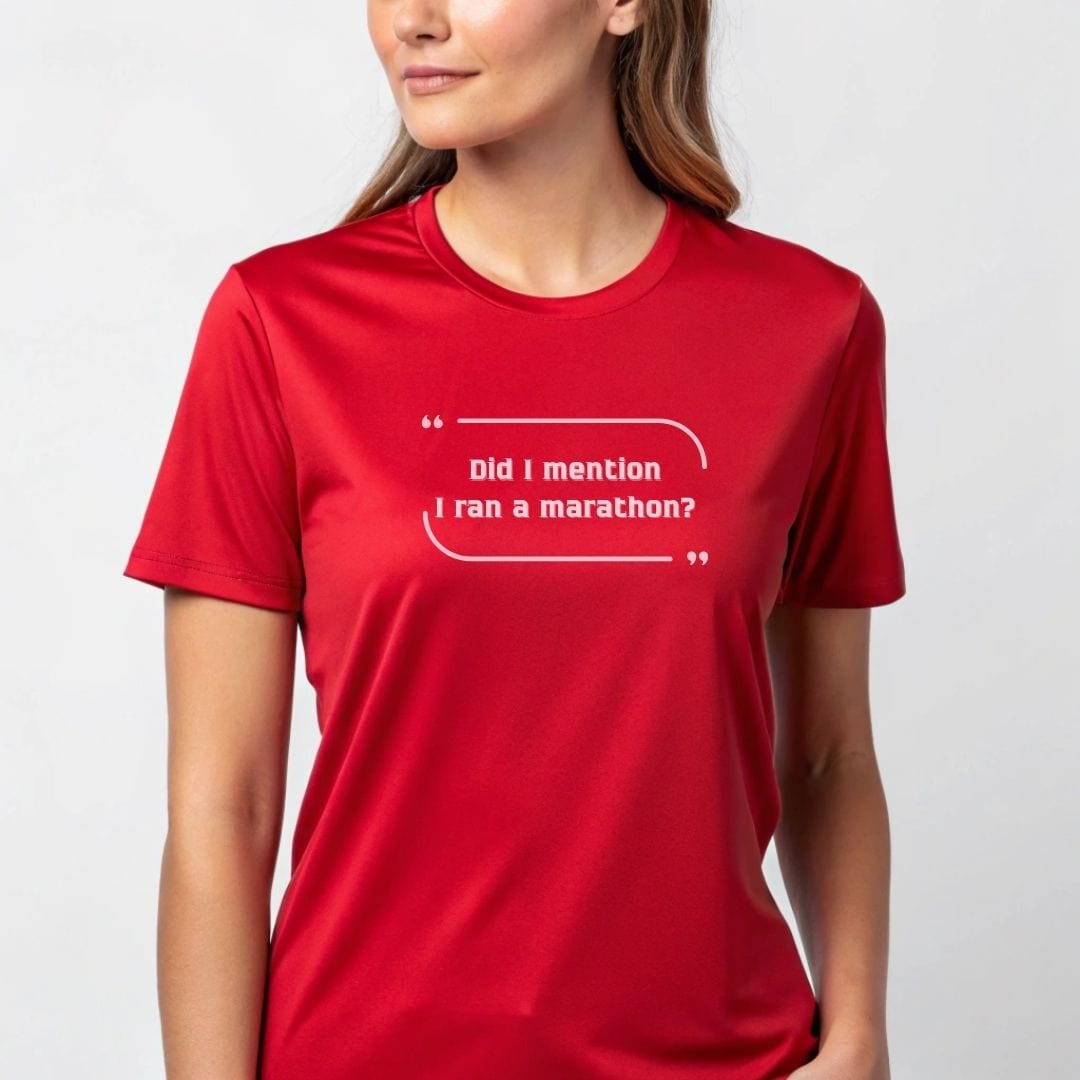 Printify T-Shirt Ran a Marathon T-Shirt / Pro