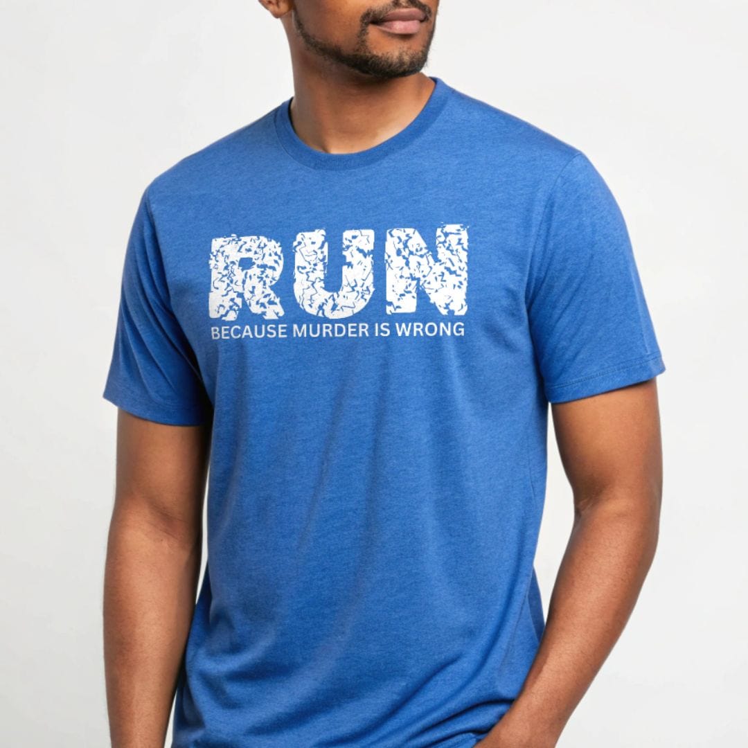 Printify T-Shirt Run Because Murder Is Wrong T-Shirt