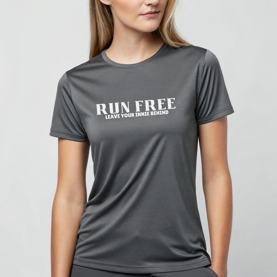 Printify T-Shirt Run Free – Leave Your Innie Behind T-Shirt / Pro