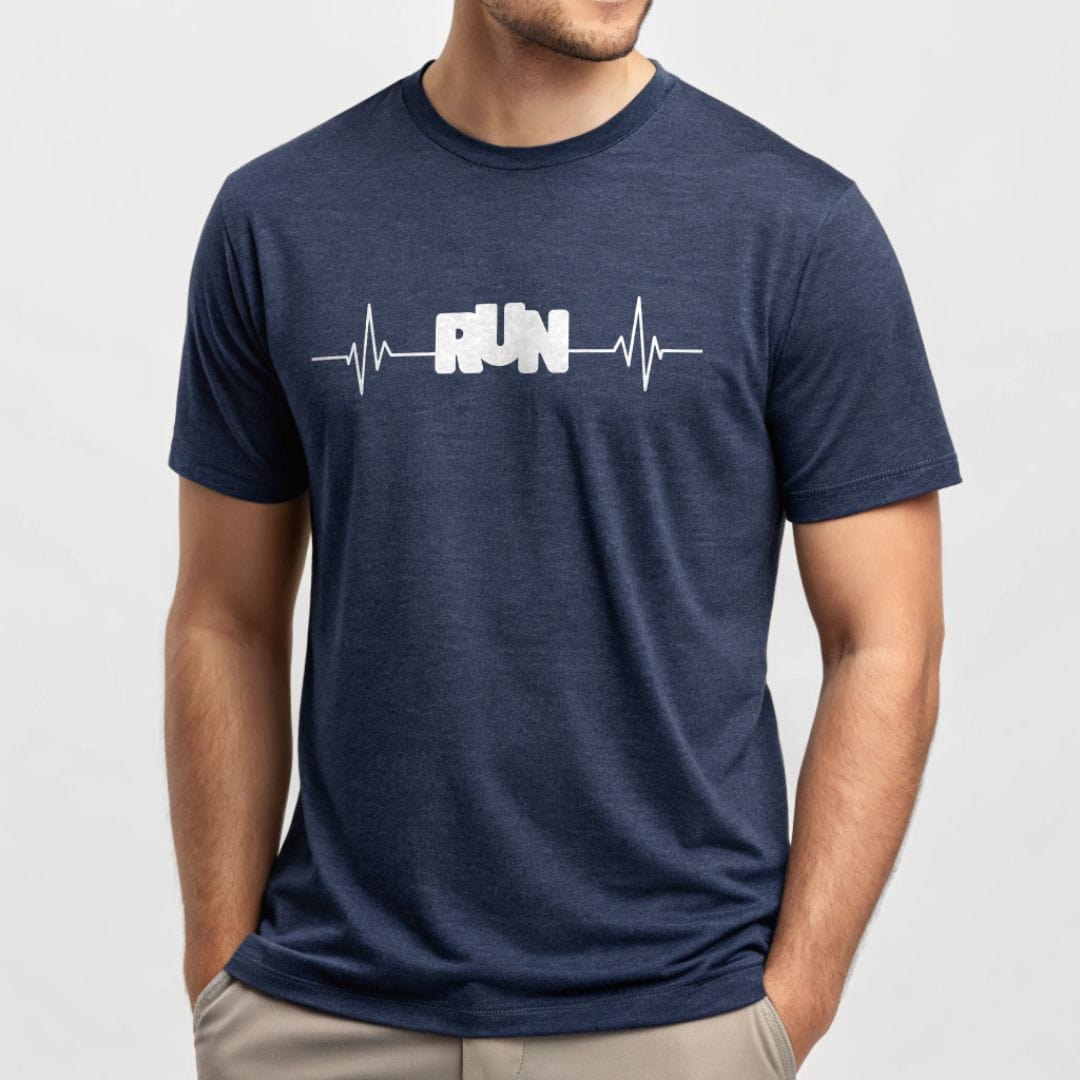 Printify T-Shirt Run with Your Heart T-shirt