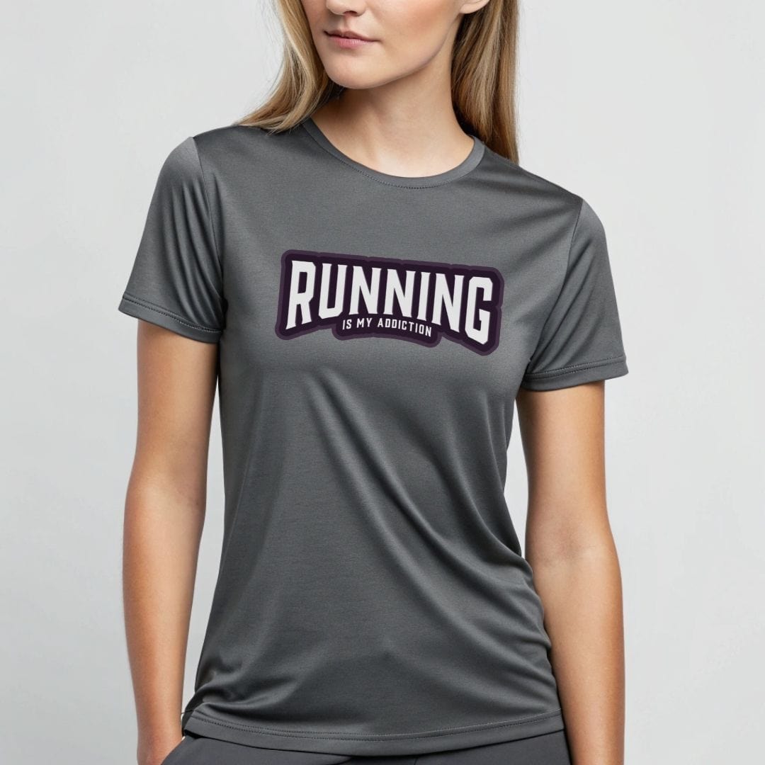 Printify T-Shirt Running is my addiction -2- T-Shirt / Pro