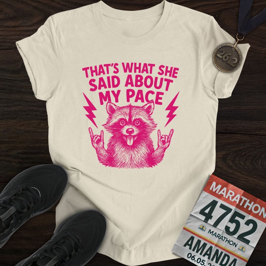 Printify T-Shirt Sand / S About My Pace T-shirt