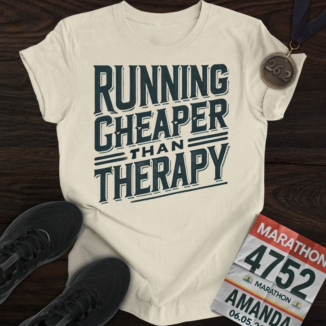 Printify T-Shirt Sand / S Cheaper Therapy