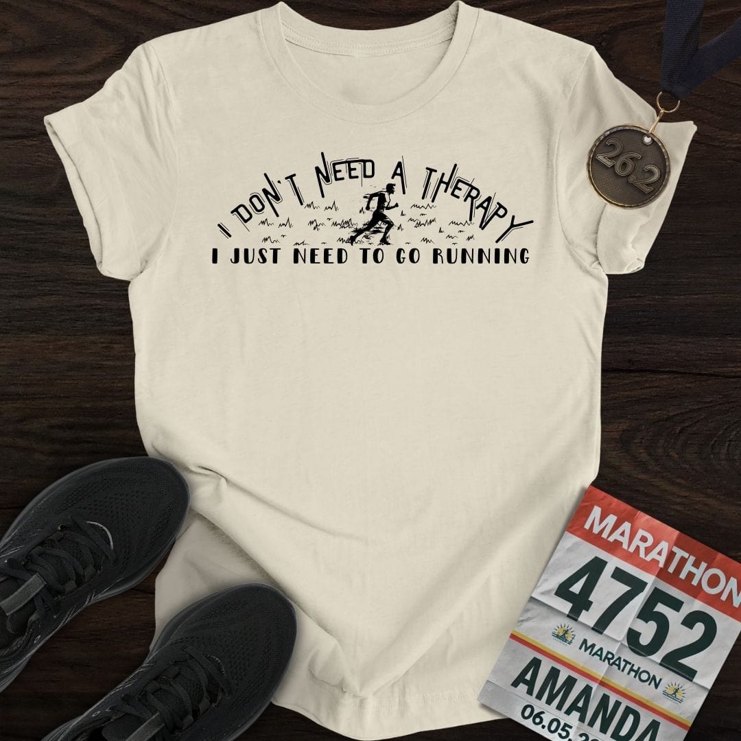 Printify T-Shirt Sand / S Don't Need A Therapy