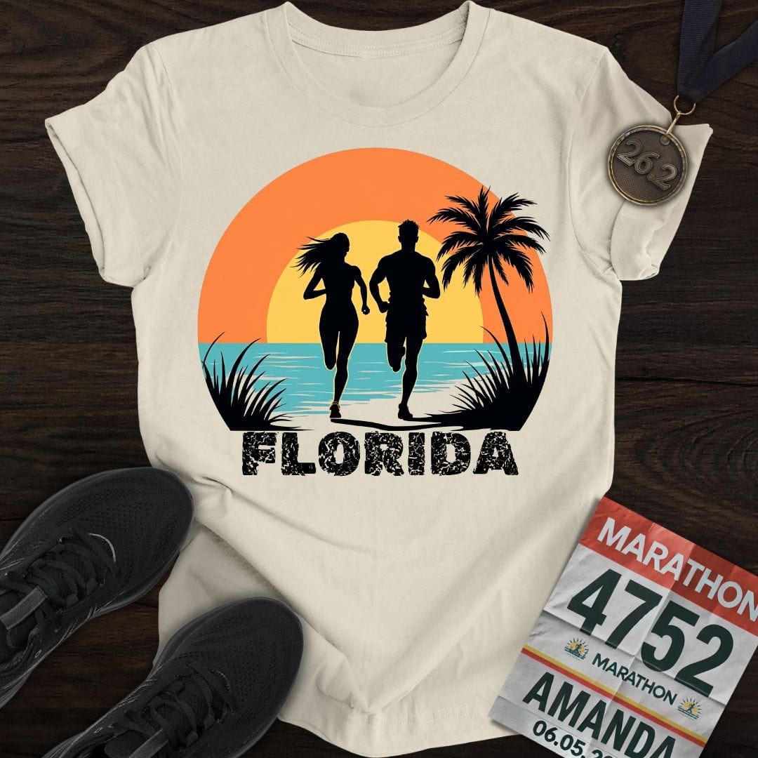 Printify T-Shirt Sand / S Florida Runner T-shirt