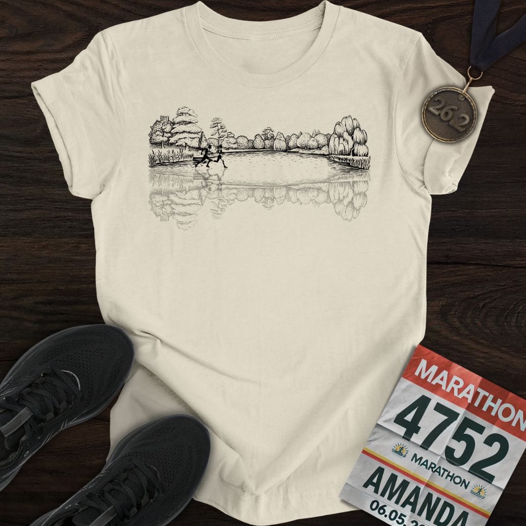 Printify T-Shirt Sand / S Forest Running T-shirt