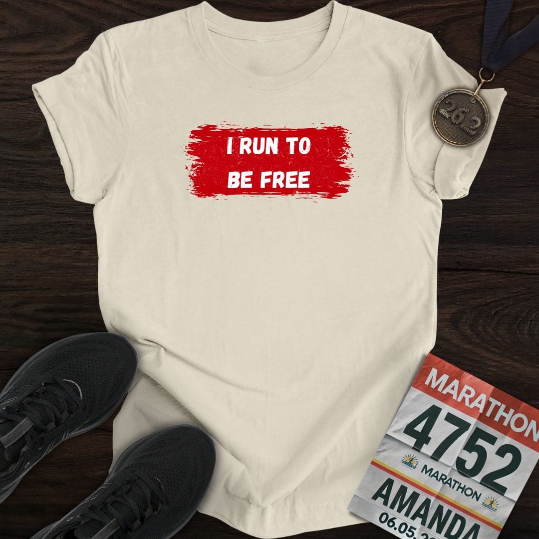 Printify T-Shirt Sand / S I Run to Be Free T-shirt