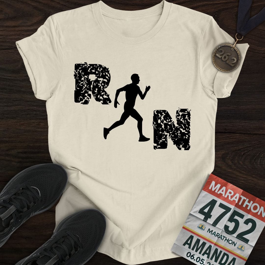 Printify T-Shirt Sand / S Just Run, Man T-Shirt