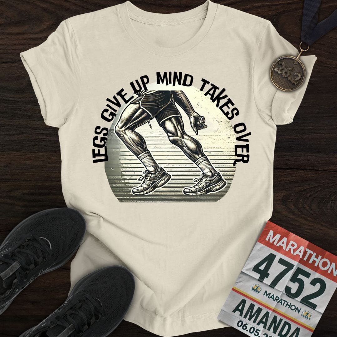 Printify T-Shirt Sand / S Legs Give Up T-Shirt