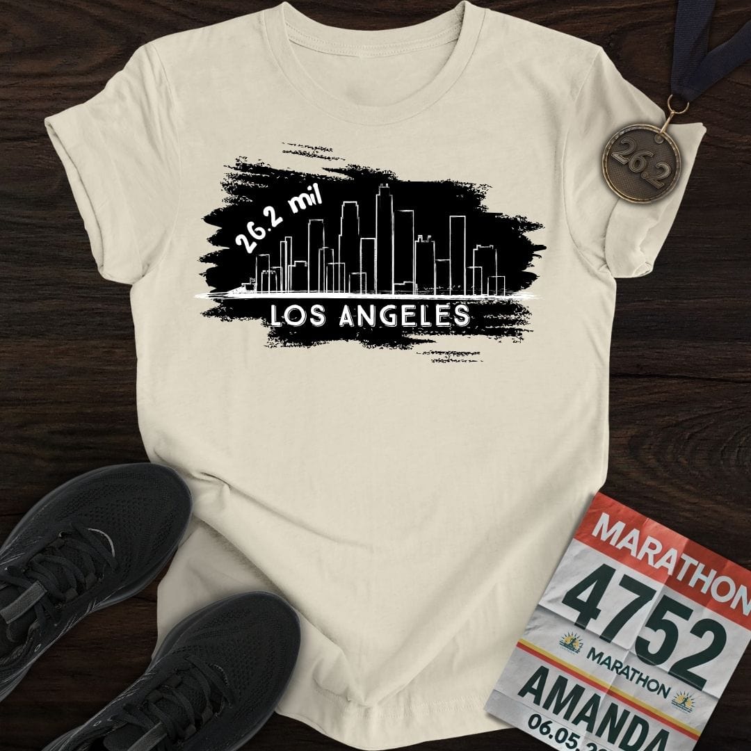 Printify T-Shirt Sand / S Los Angeles 26.2 T-shirt