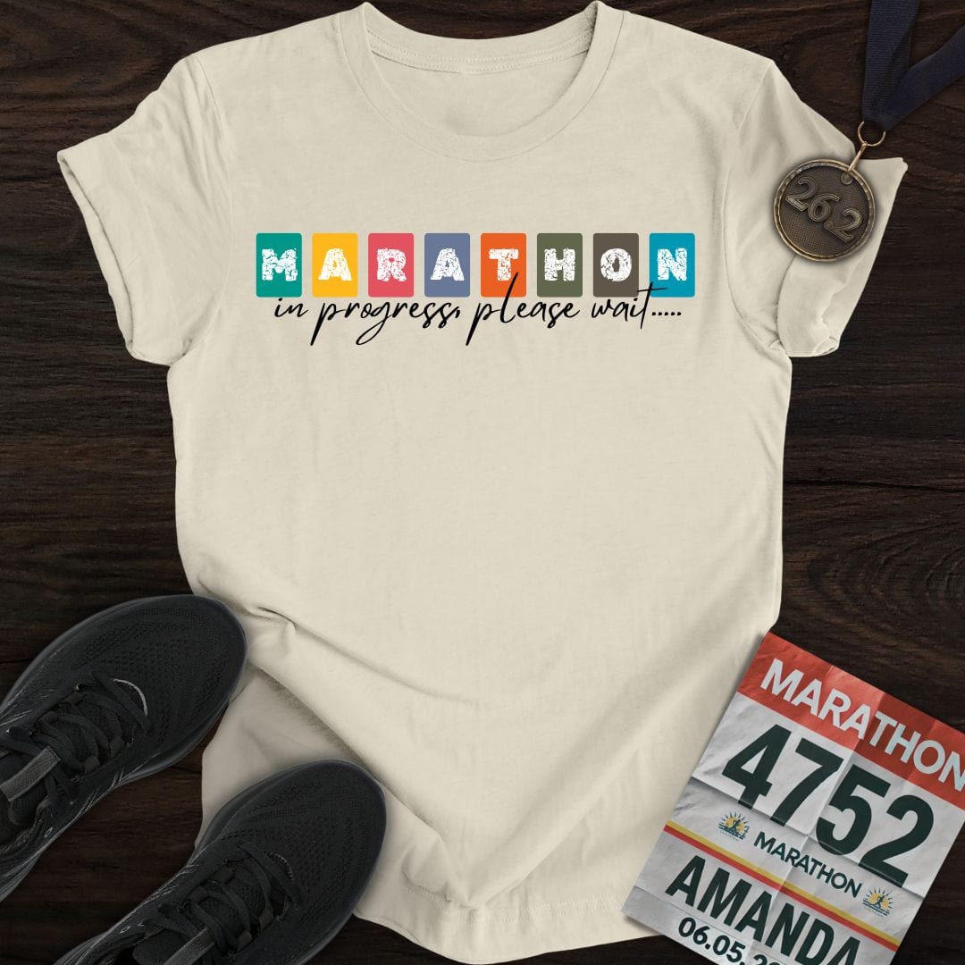 Printify T-Shirt Sand / S Marathon in progress, please wait...