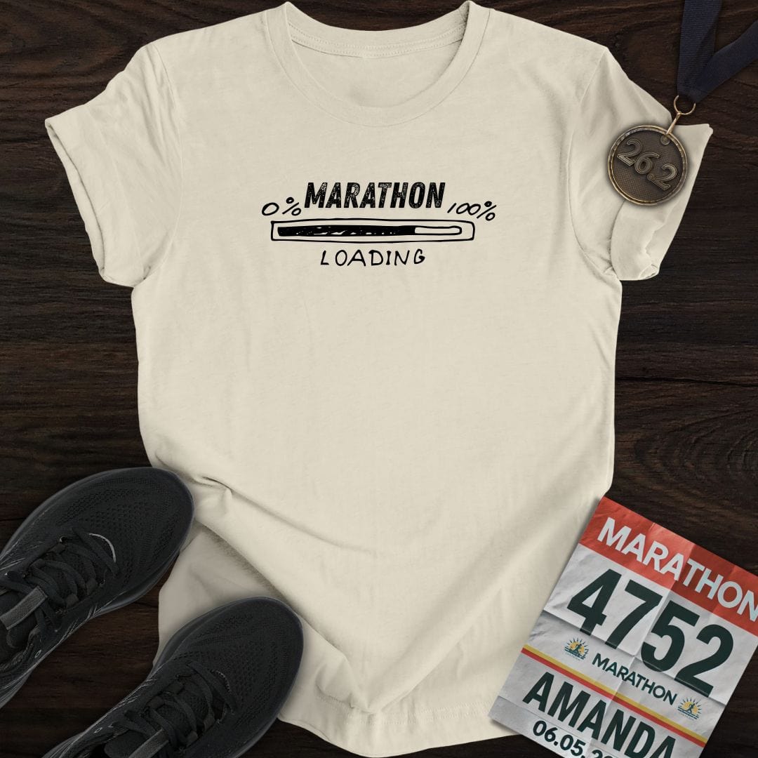 Printify T-Shirt Sand / S Marathon Loading T-Shirt