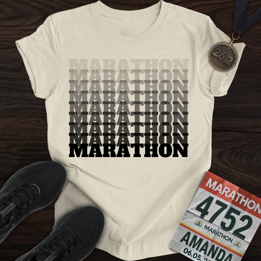 Printify T-Shirt Sand / S Marathon T-Shirt