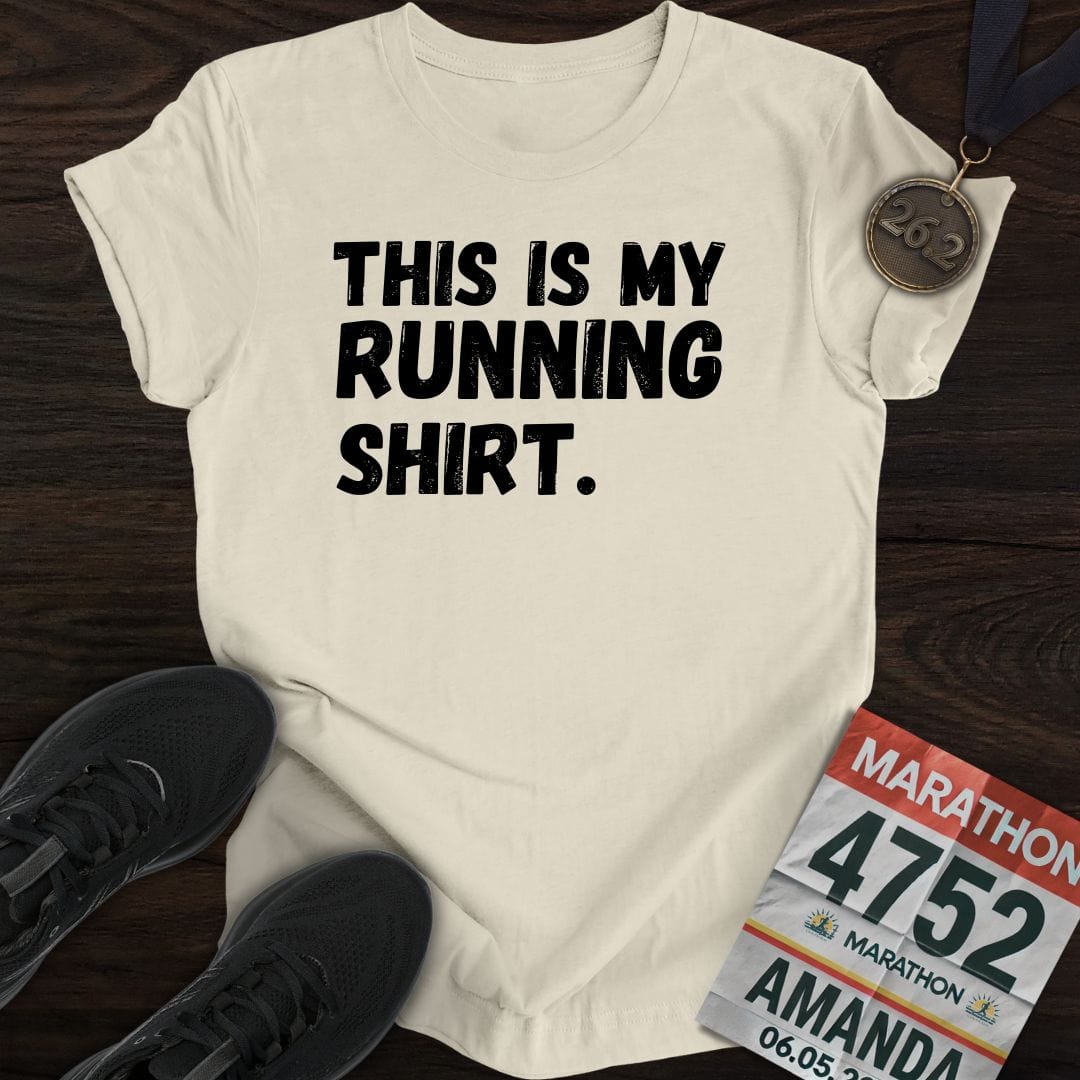 Printify T-Shirt Sand / S My Running Shirt T-shirt