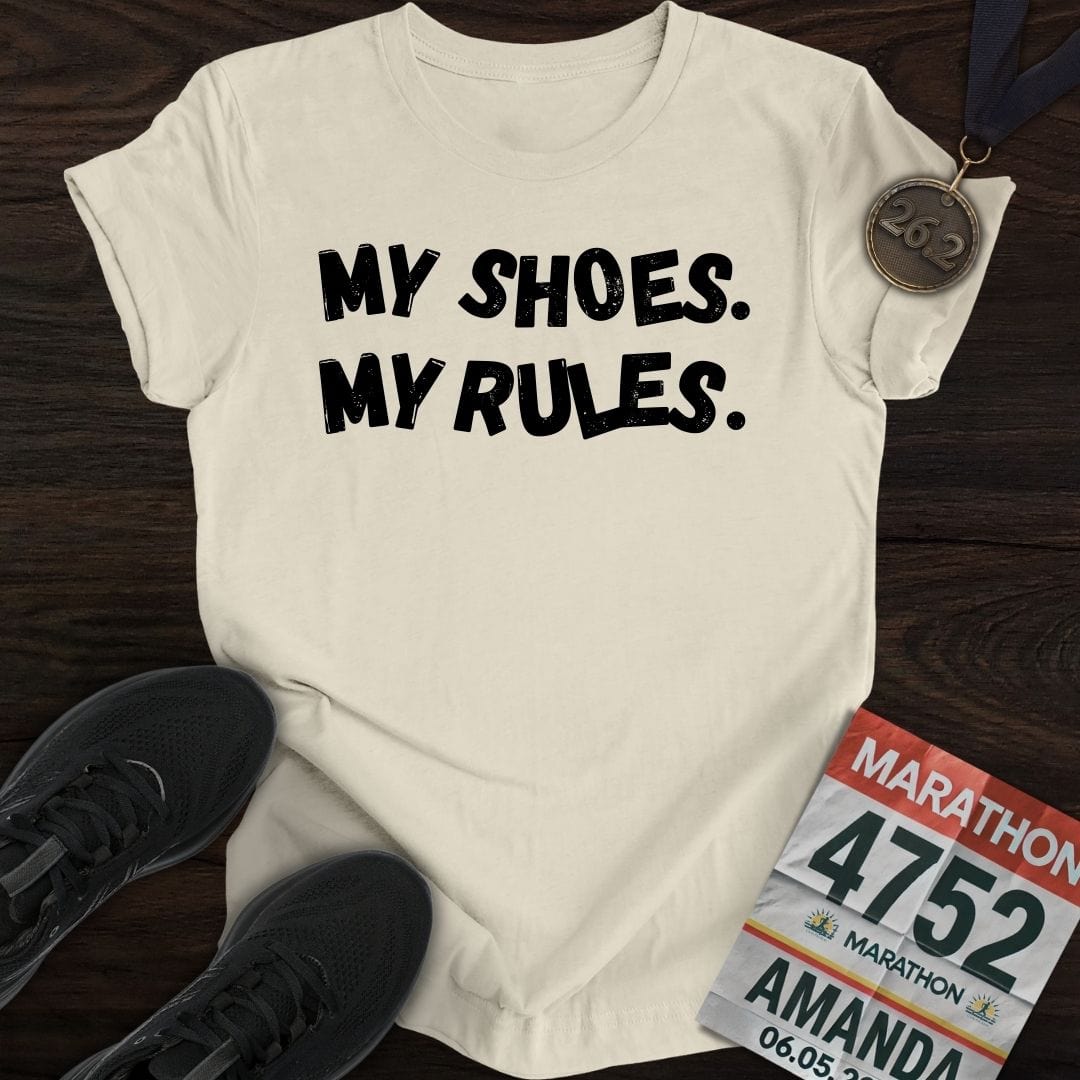 Printify T-Shirt Sand / S My Shoes My Rules T-shirt