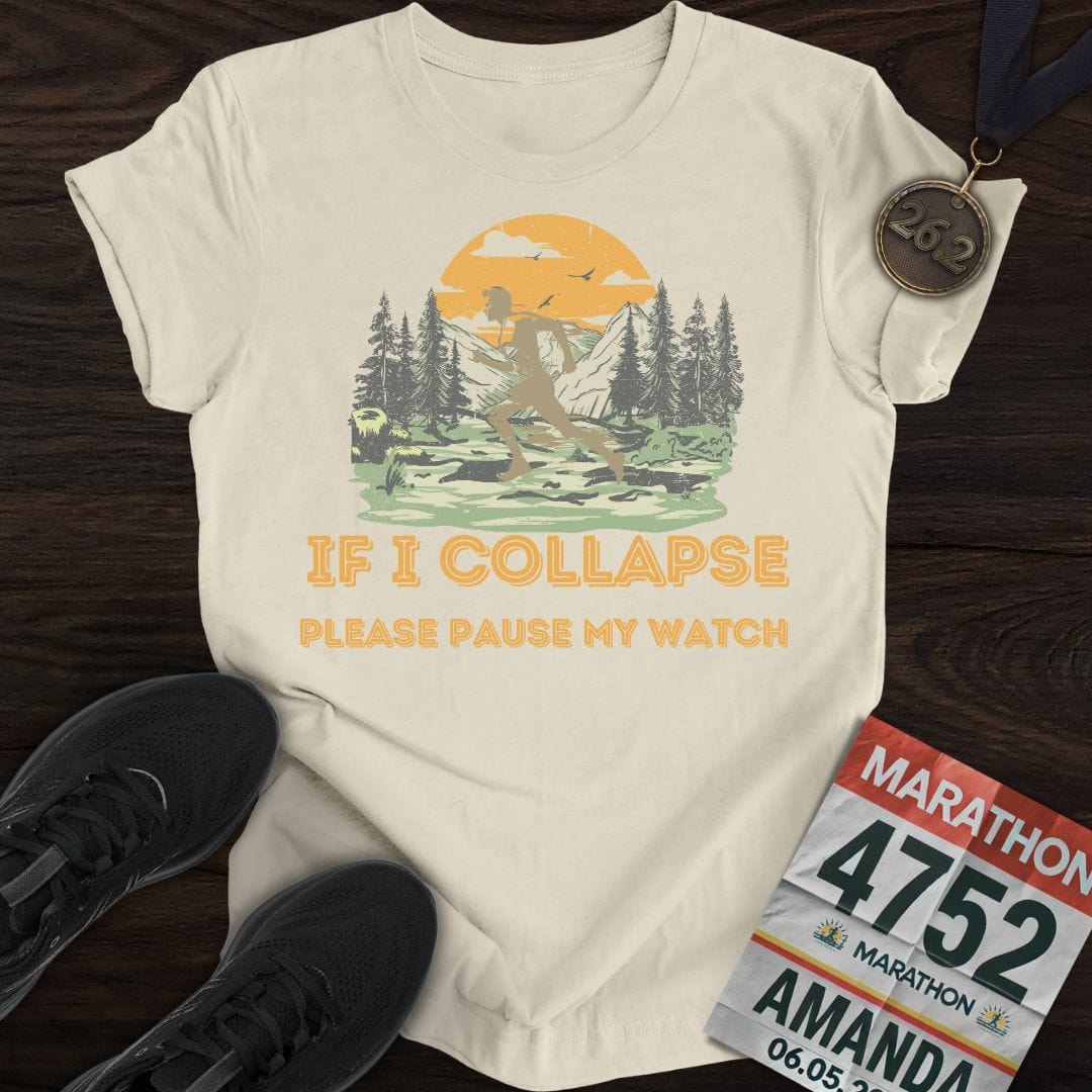 Printify T-Shirt Sand / S Please Pause My Watch
