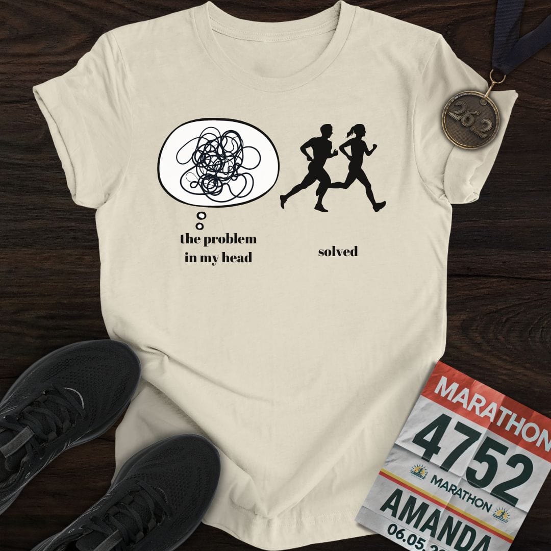 Printify T-Shirt Sand / S Problem Solving Runner T-Shirt