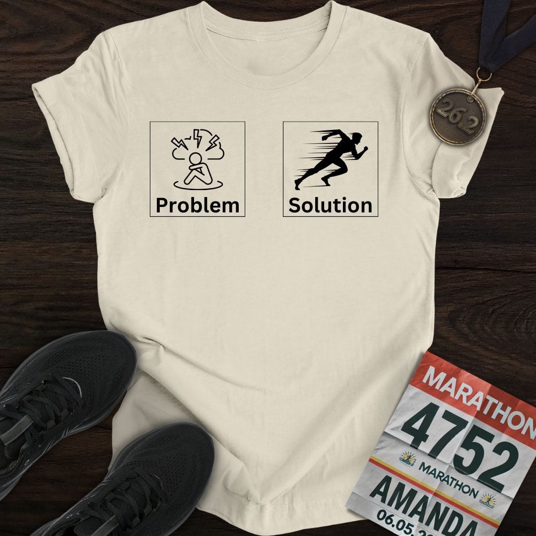 Printify T-Shirt Sand / S Run to Resolve T-shirt