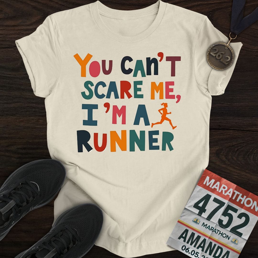 Printify T-Shirt Sand / S Run Without Fear T-shirt