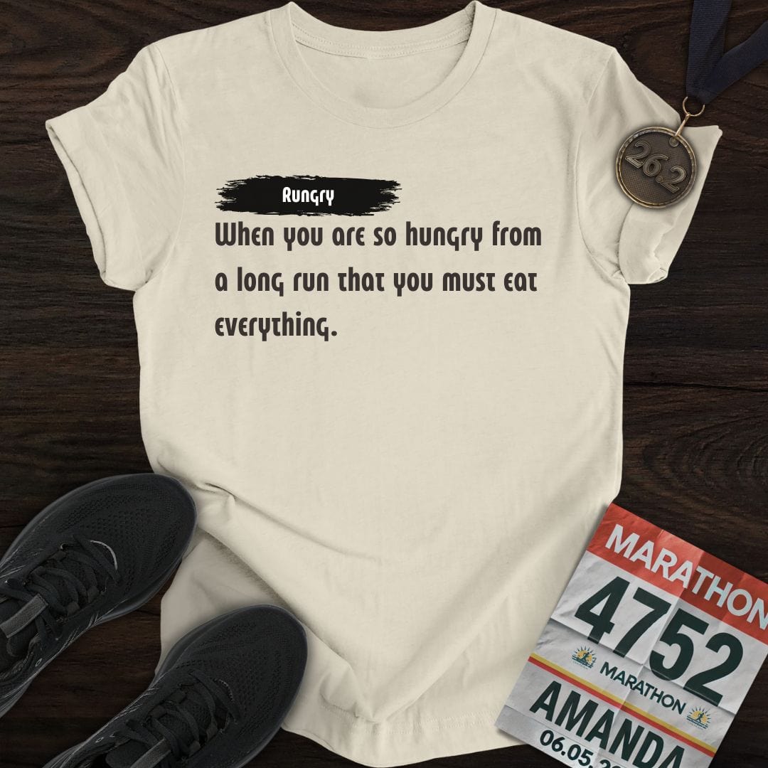 Printify T-Shirt Sand / S Rungry T-Shirt