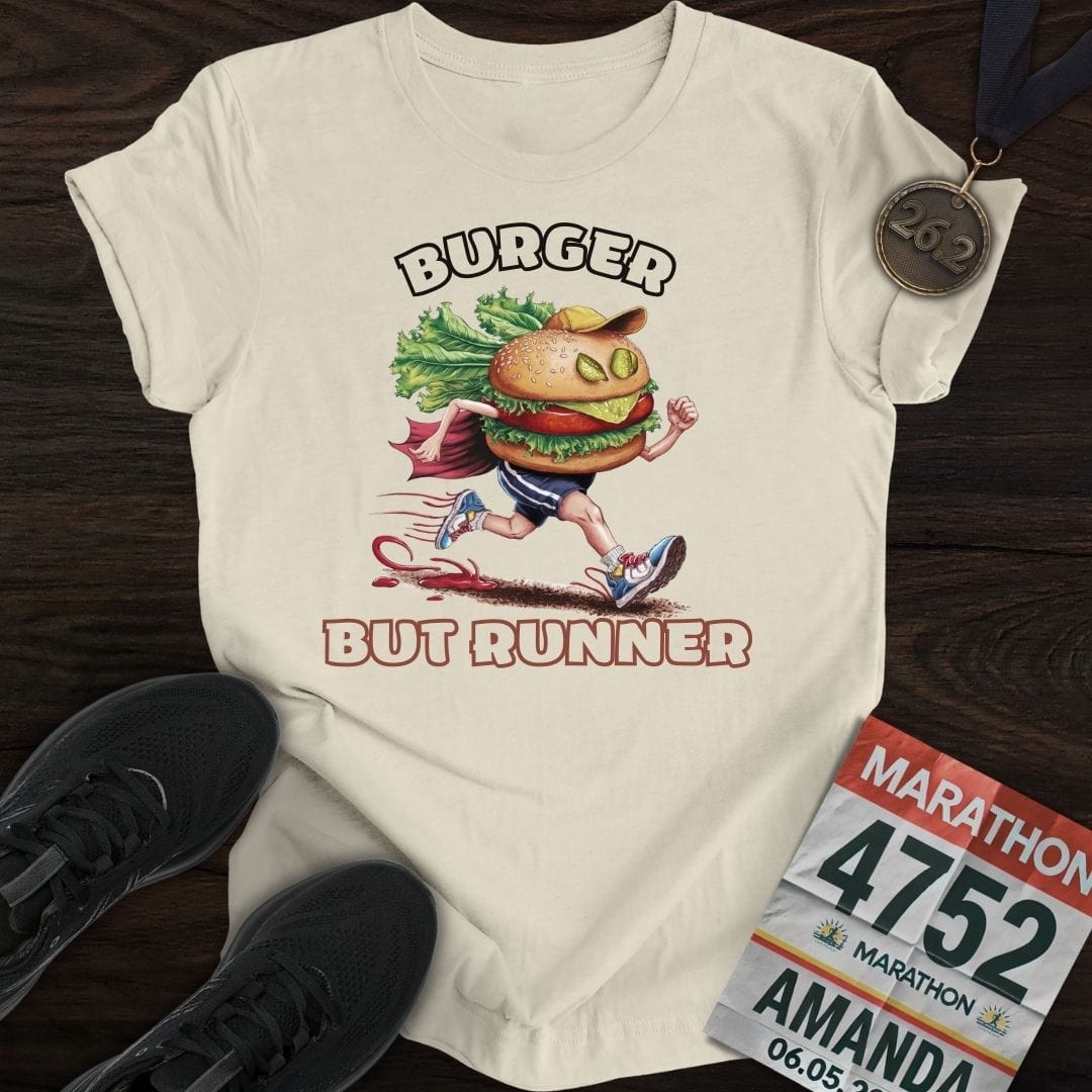 Printify T-Shirt Sand / S Runner Burger T-Shirt