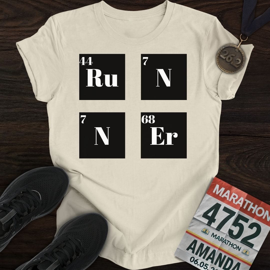 Printify T-Shirt Sand / S Runner Element Two T-Shirt
