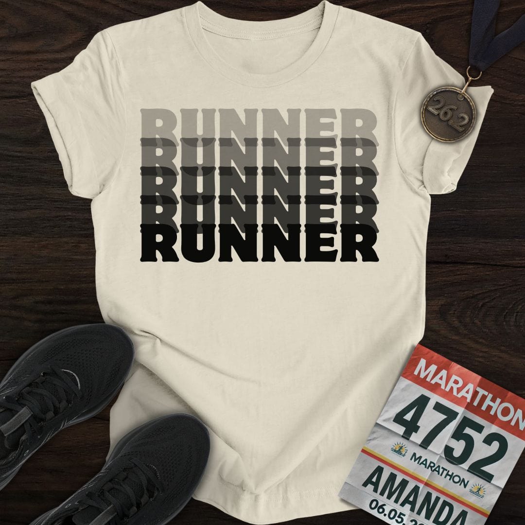 Printify T-Shirt Sand / S Runner T-Shirt