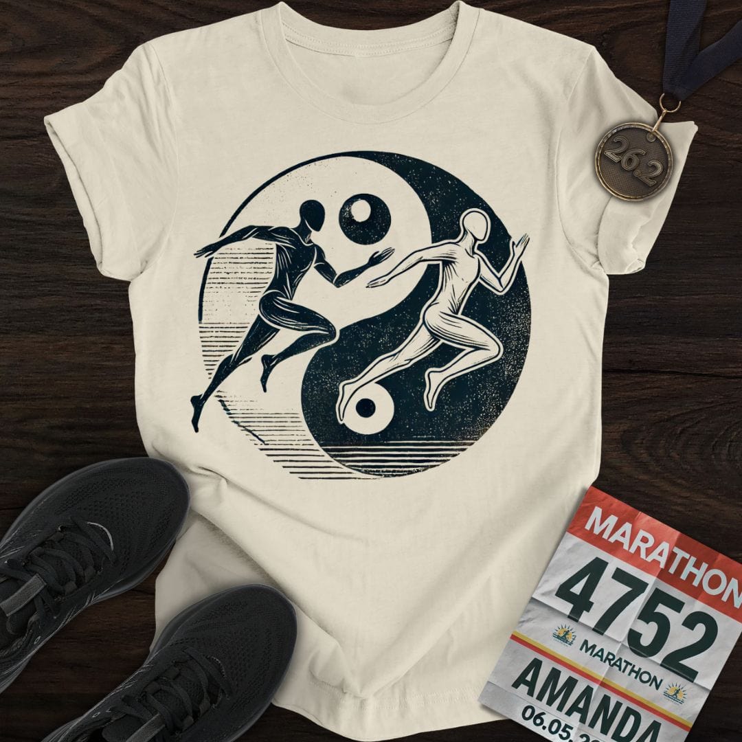 Printify T-Shirt Sand / S Runners Yin Yang T-shirt