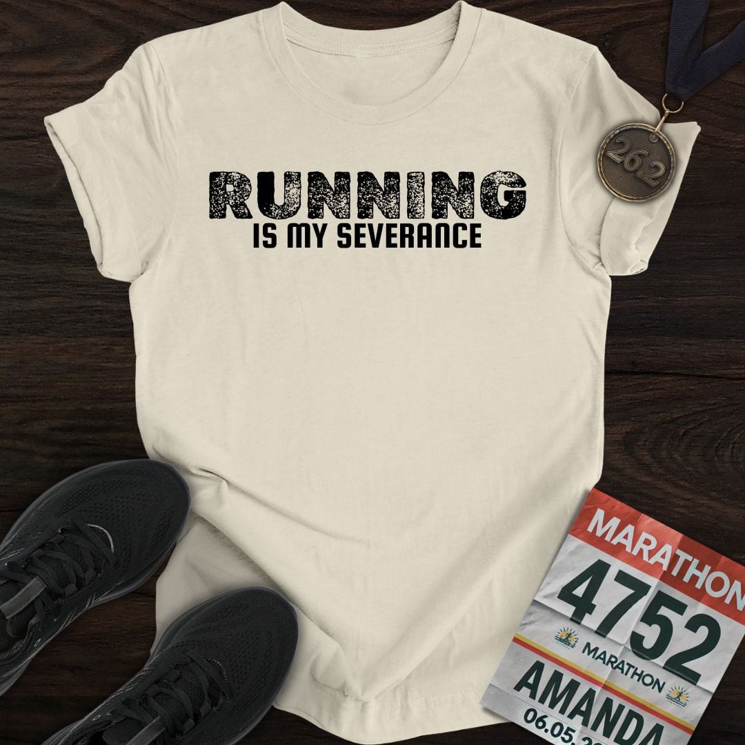 Printify T-Shirt Sand / S Running Is My Severance T-shirt