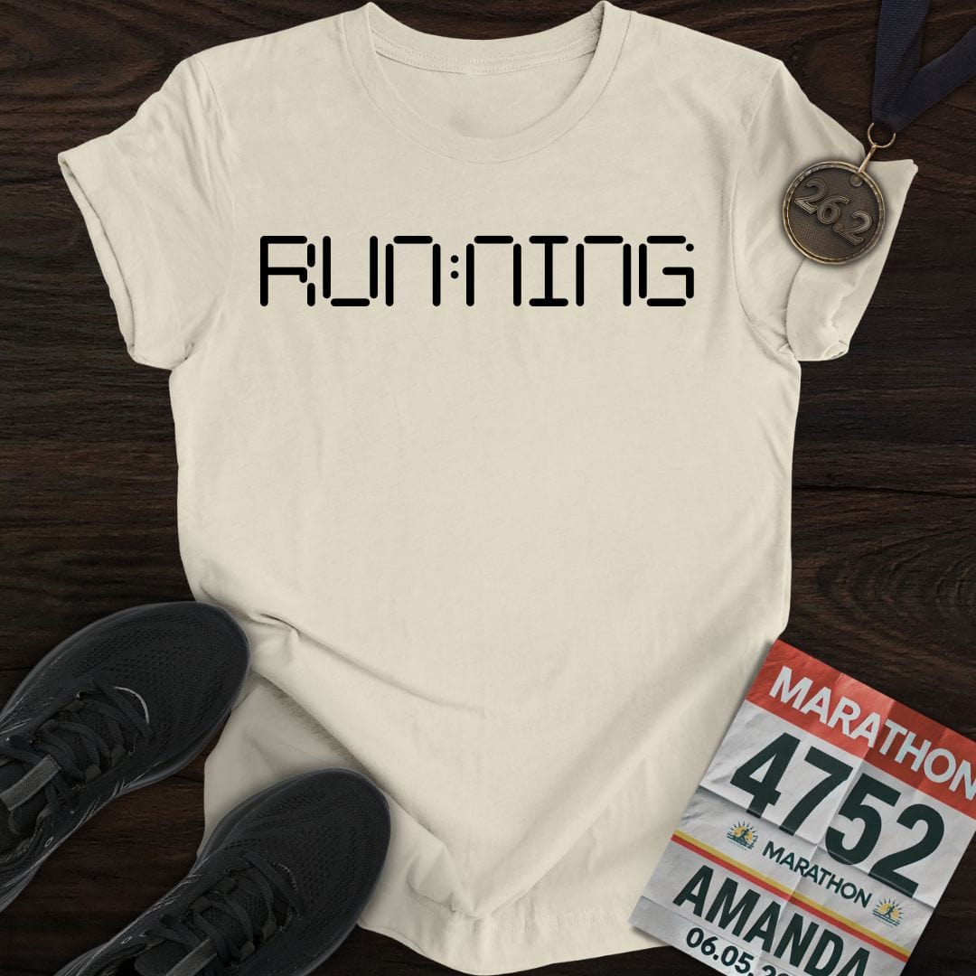 Printify T-Shirt Sand / S Running O'Clock T-shirt