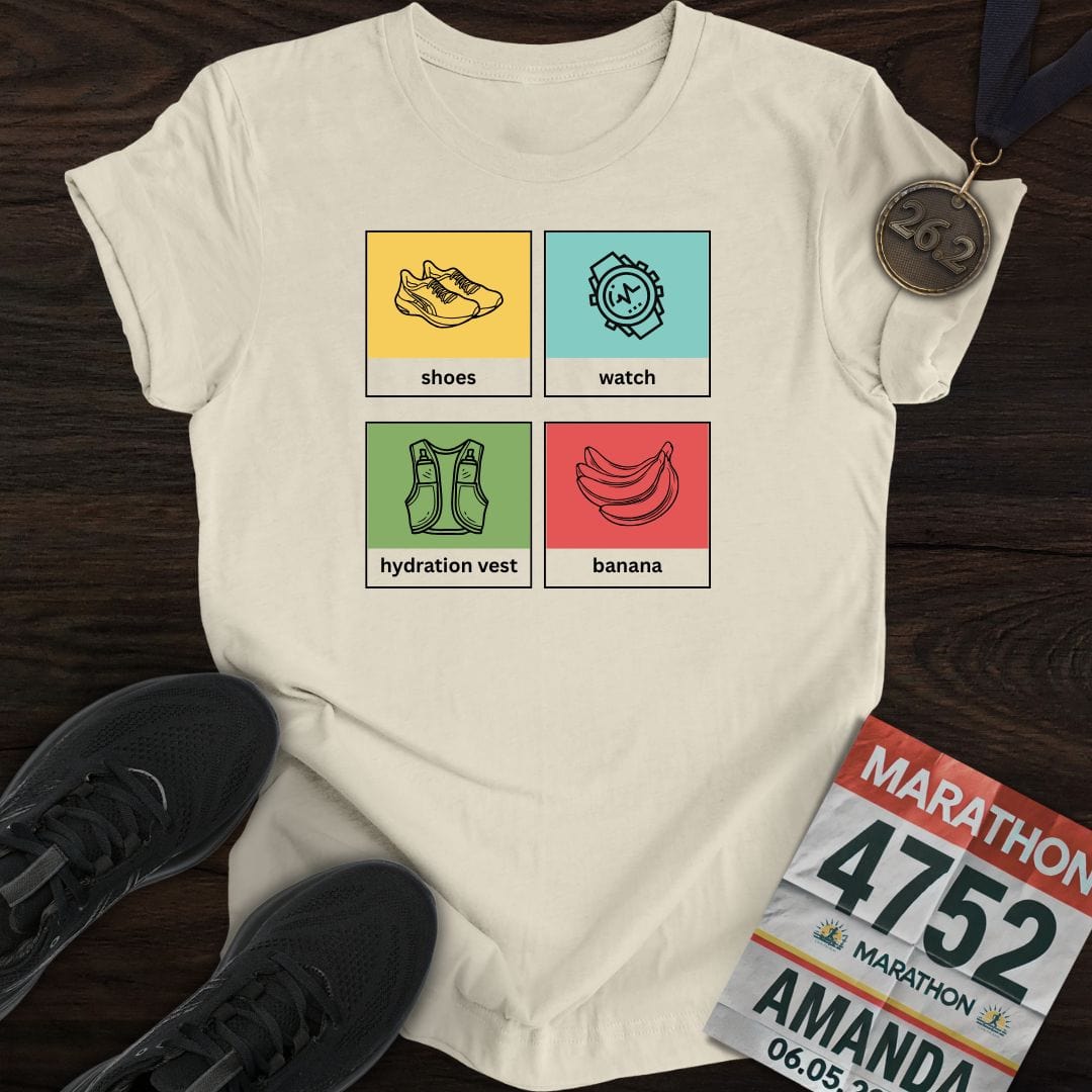 Printify T-Shirt Sand / S Running Tools T-Shirt