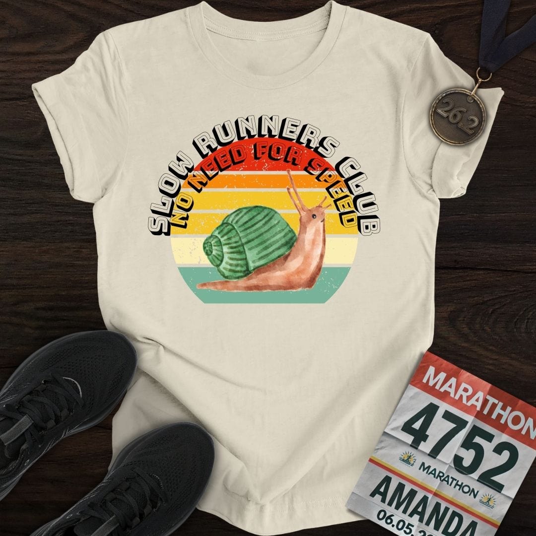 Printify T-Shirt Sand / S Slow Runners Club T-Shirt