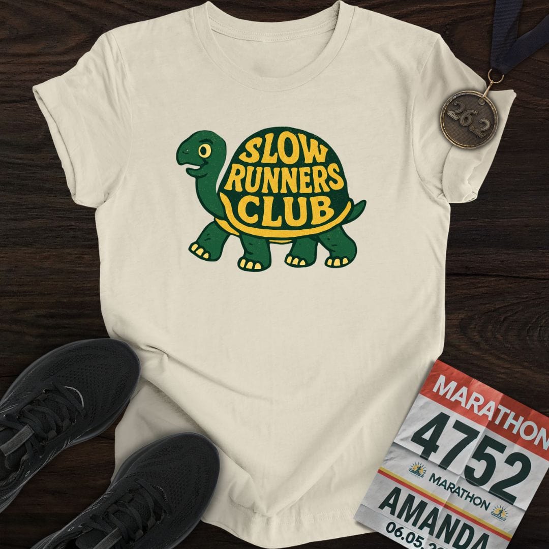 Printify T-Shirt Sand / S Slow Runners Club T-Shirt