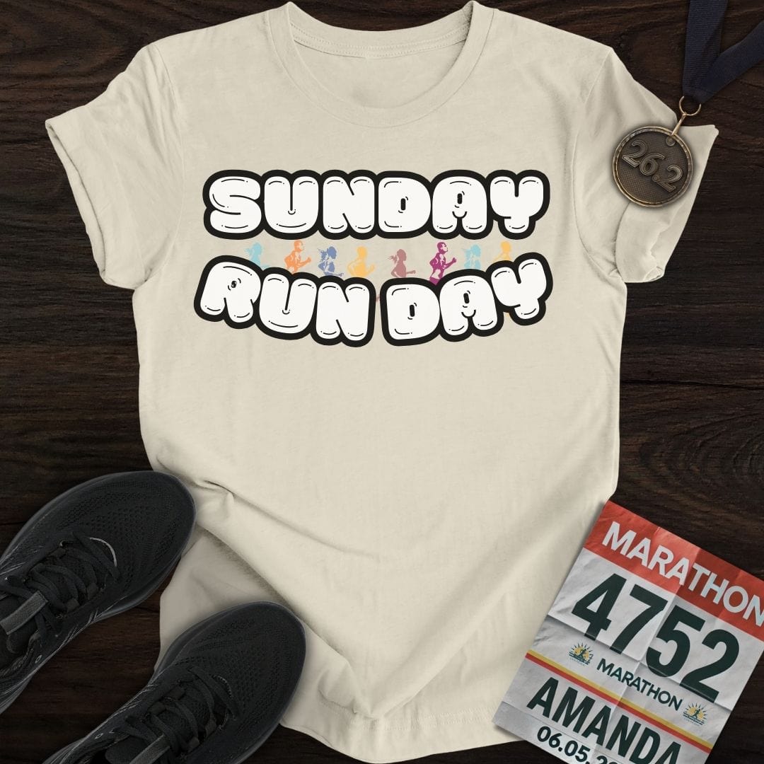 Printify T-Shirt Sand / S Sunday Runday T-Shirt