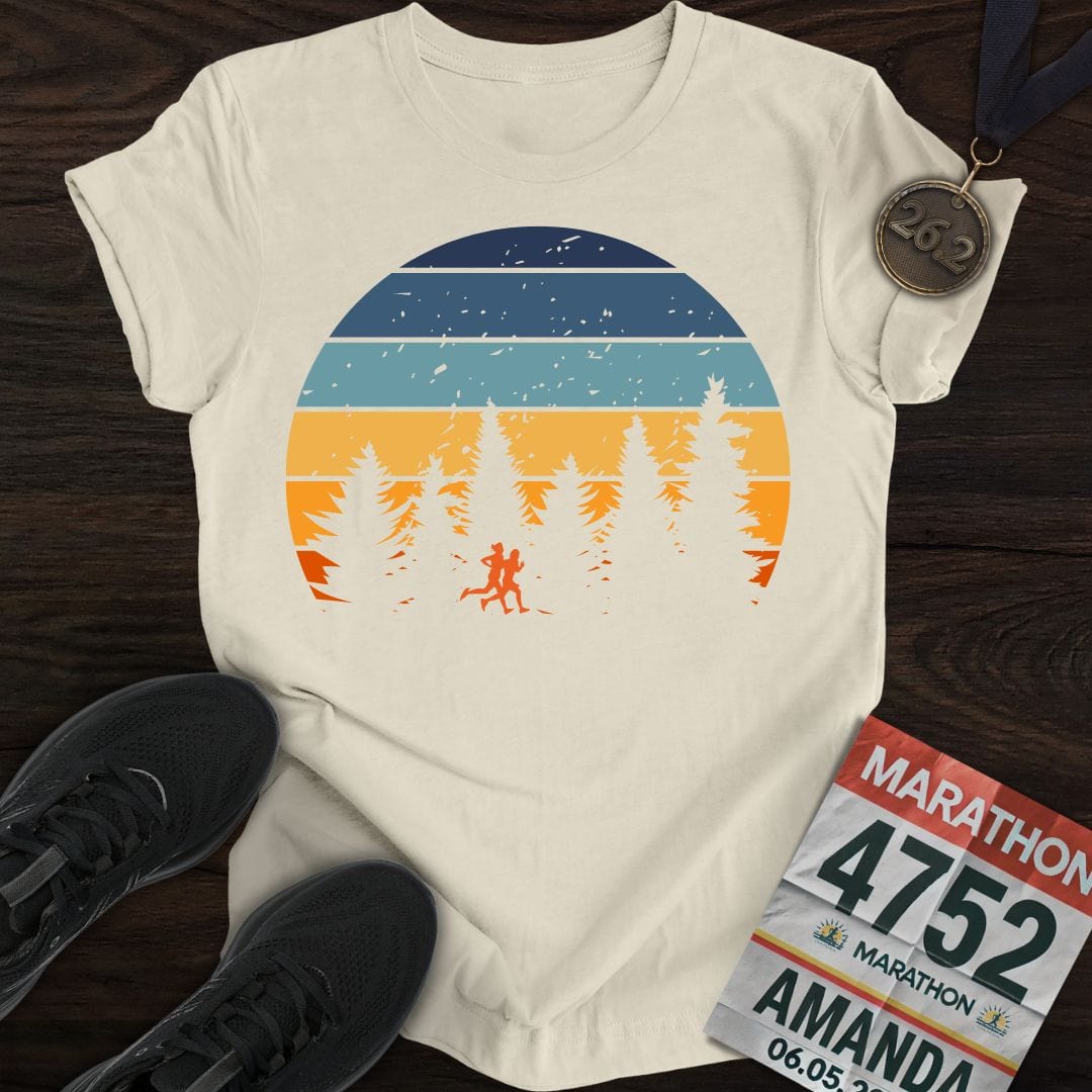 Printify T-Shirt Sand / S Sunset Runners T-shirt