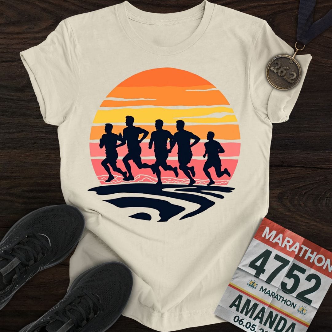 Printify T-Shirt Sand / S Sunset Strides T-shirt