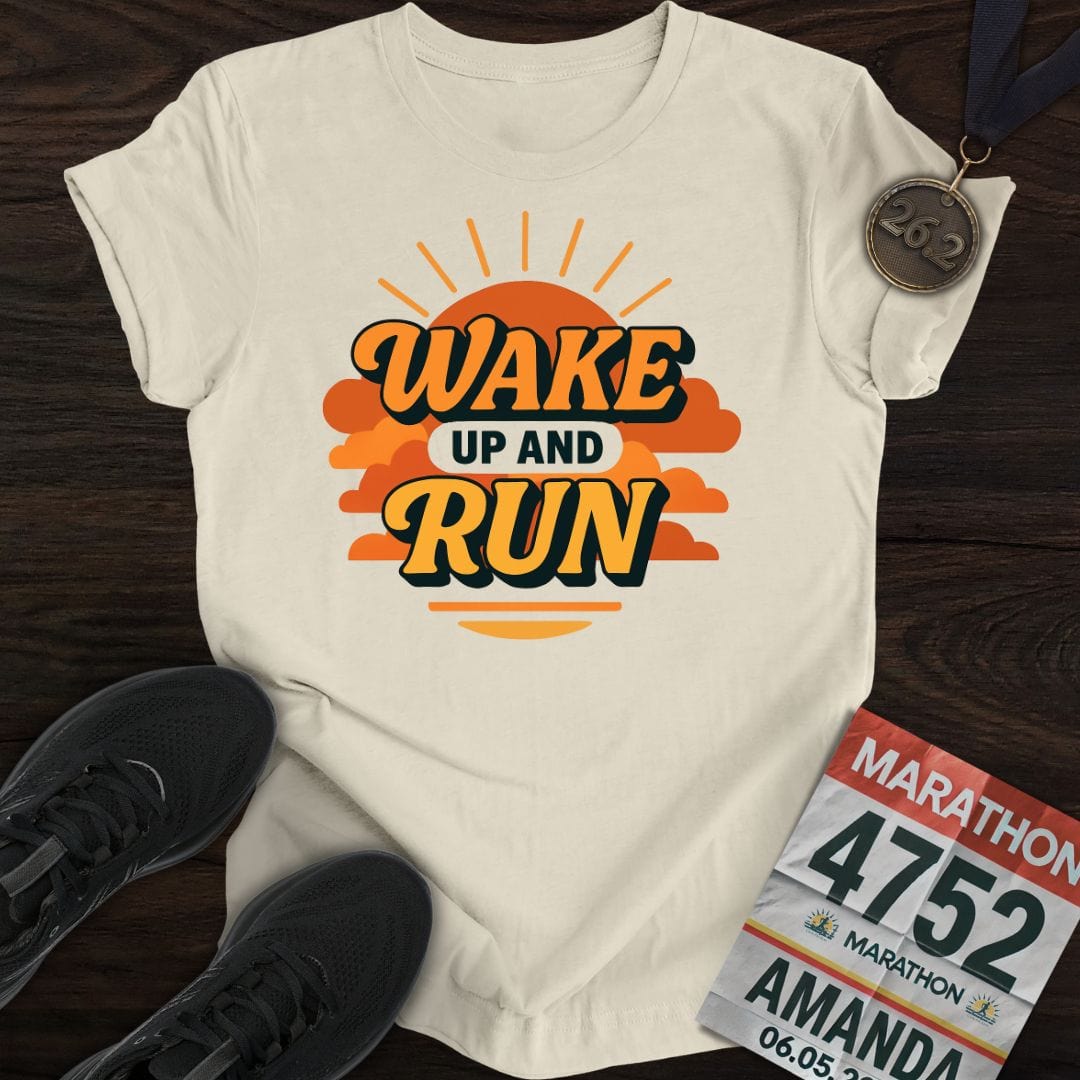 Printify T-Shirt Sand / S Sunshine and Run T-Shirt