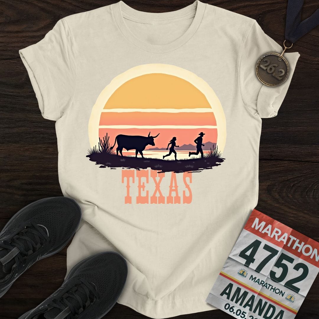 Printify T-Shirt Sand / S Texas Runner T-shirt