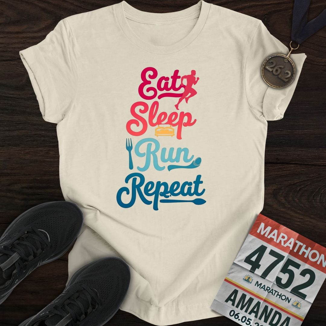 Printify T-Shirt Sand / S The Runner’s Loop T-shirt