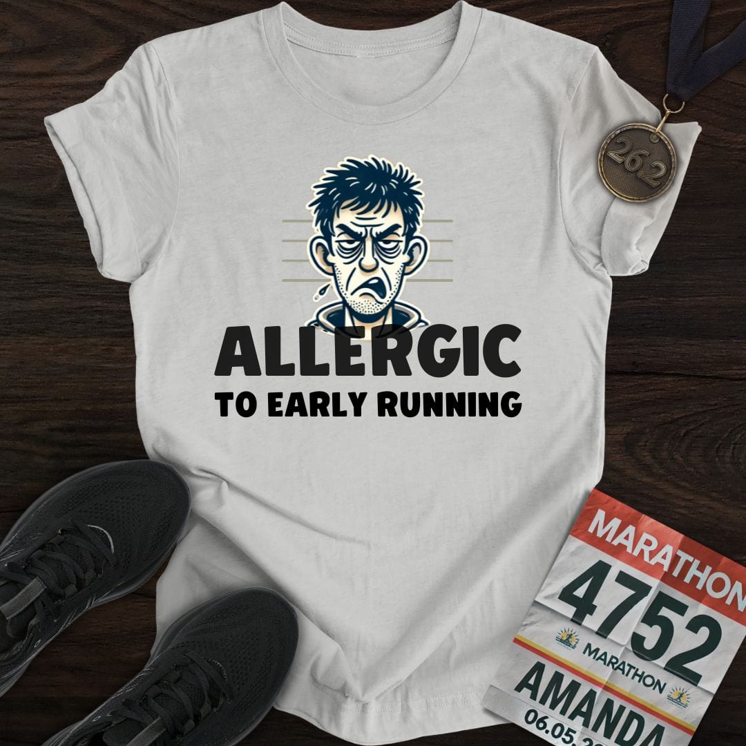 Printify T-Shirt Sport Grey / S Allergic to Running T-Shirt