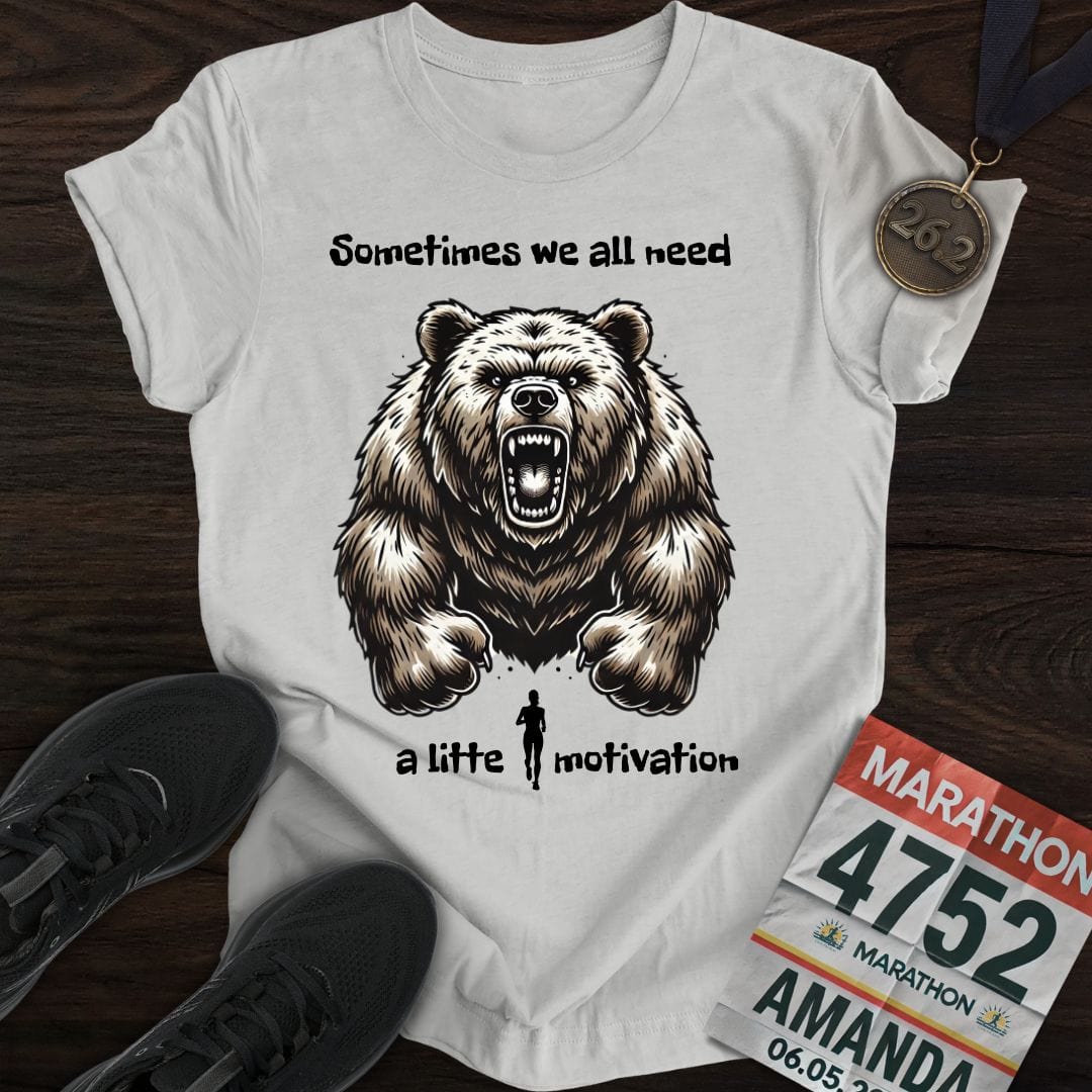 Printify T-Shirt Sport Grey / S Bear Motivation T-Shirt