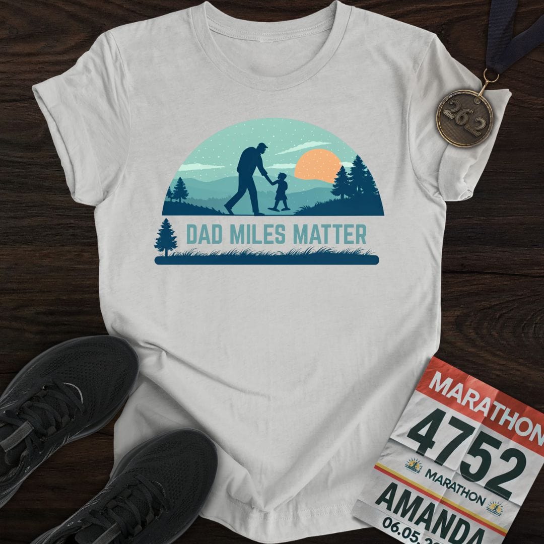 Printify T-Shirt Sport Grey / S Dad Miles Matter T-shirt